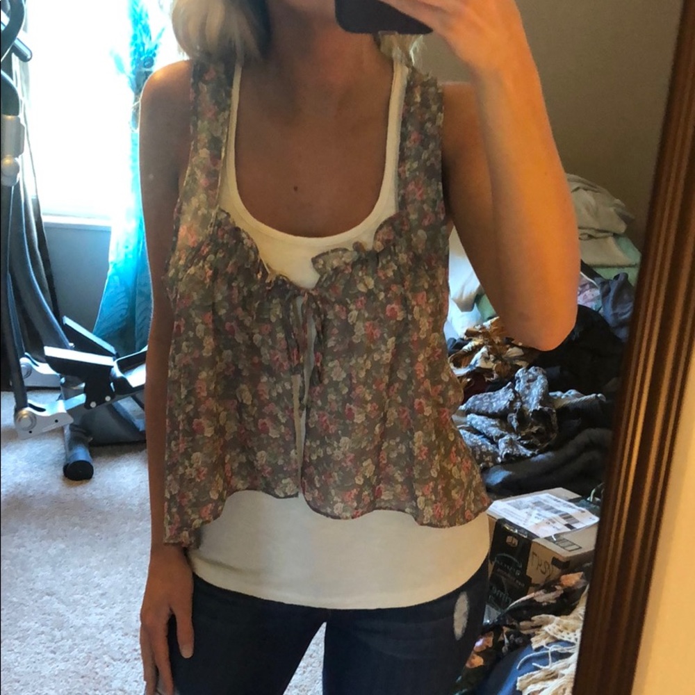 Flower Tank Blouse
